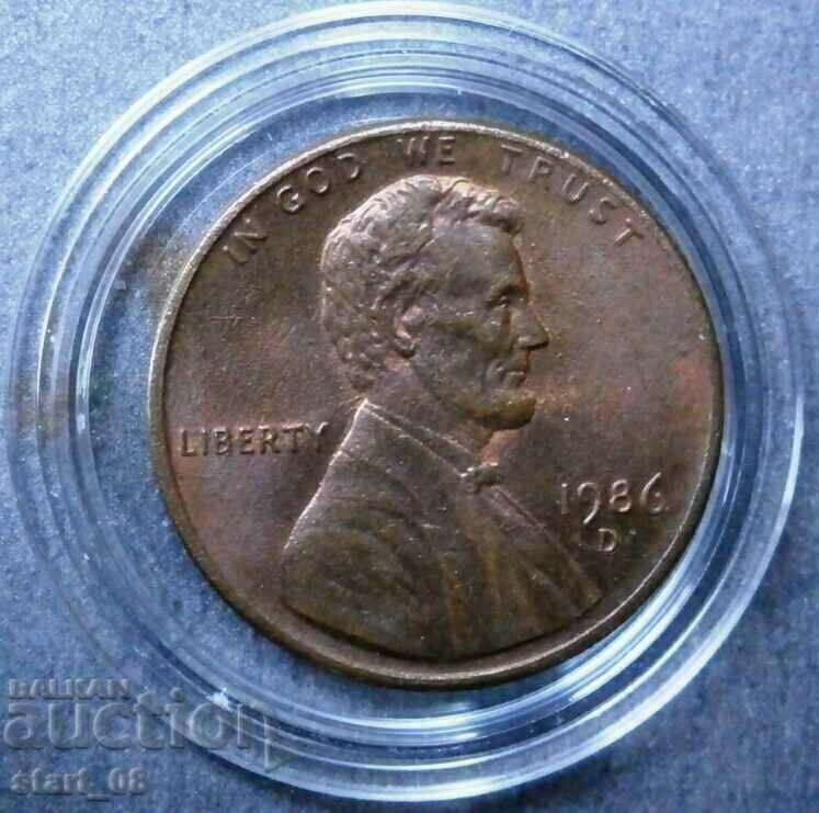 USA 1 cent 1986