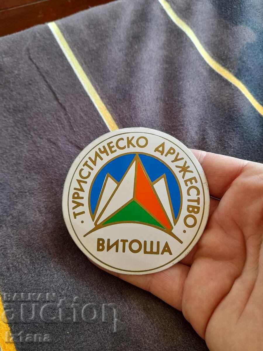 Old sticker, sticker Vitosha Tourist Association