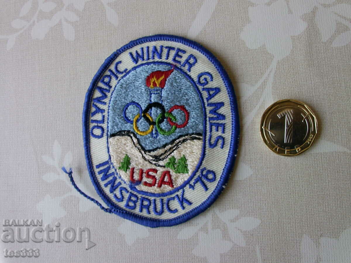 Licitație Emblema Olimpică Innsbruck 76 SUA Jocurile Olimpice de iarnă