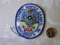 Emblema Olimpică Innsbruck 76 SUA Jocurile Olimpice de iarnă