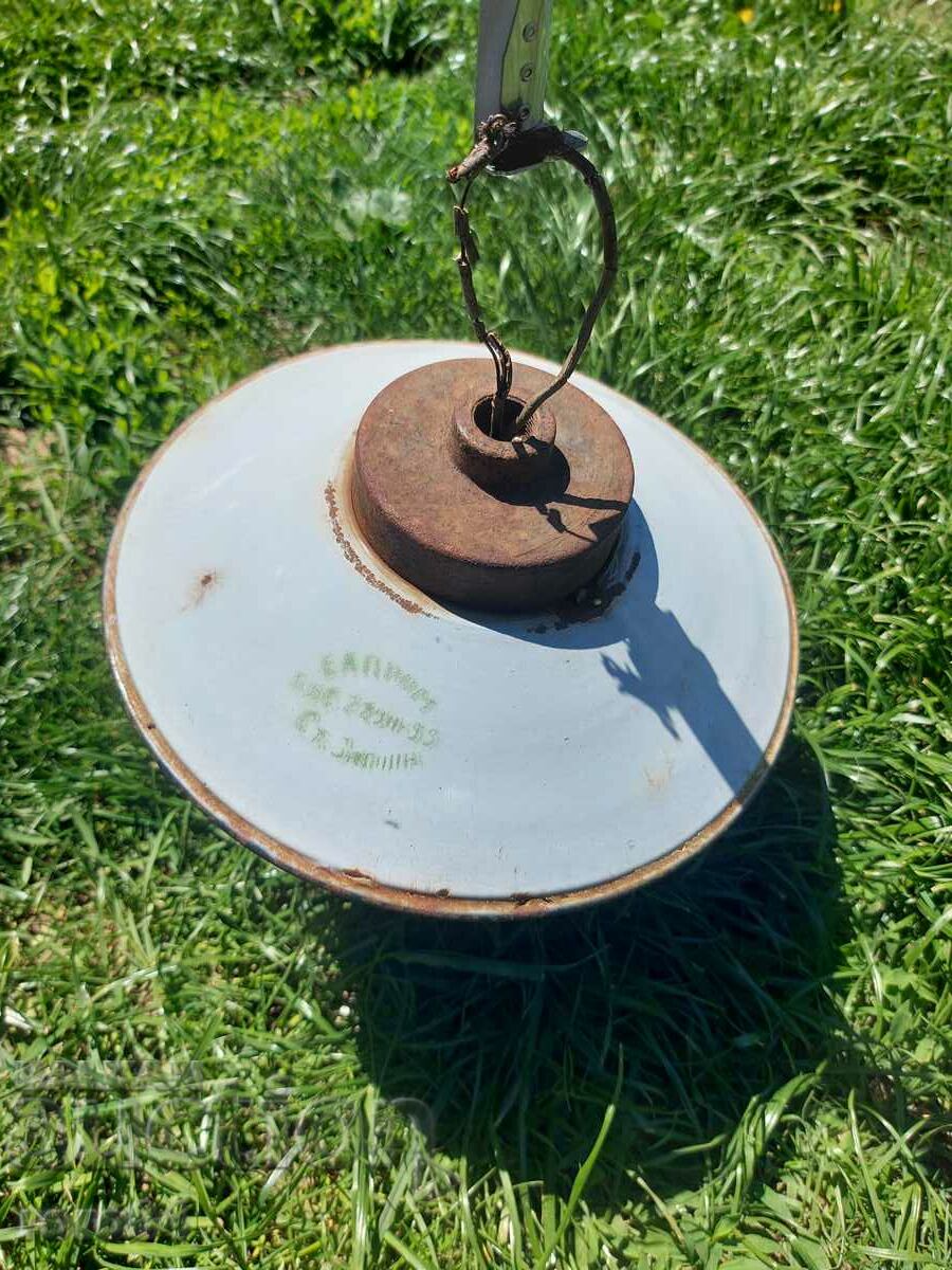 ENAMELED LAMP - EARLY SAMPLE - 6 ENAMELED LAMP - EARLY SAMPLE - 6