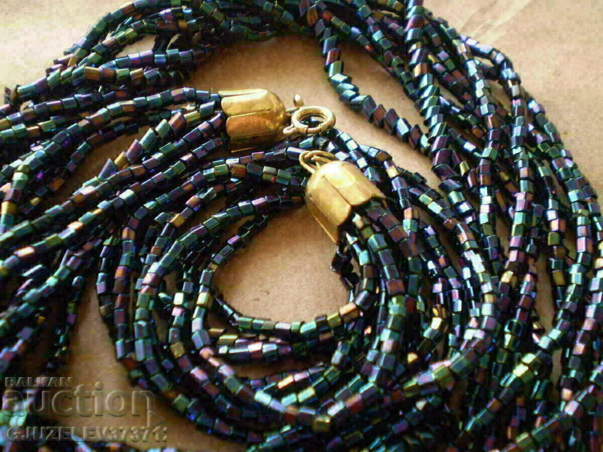 necklace of glass beads 60s - 5 necklace of glass beads 60s - 5