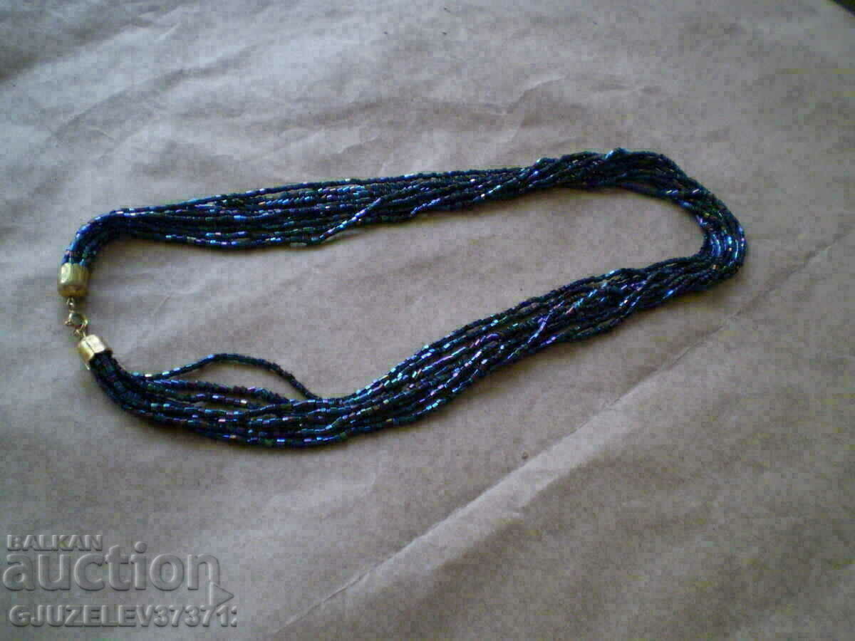 necklace of glass beads 60s - 6 necklace of glass beads 60s - 6