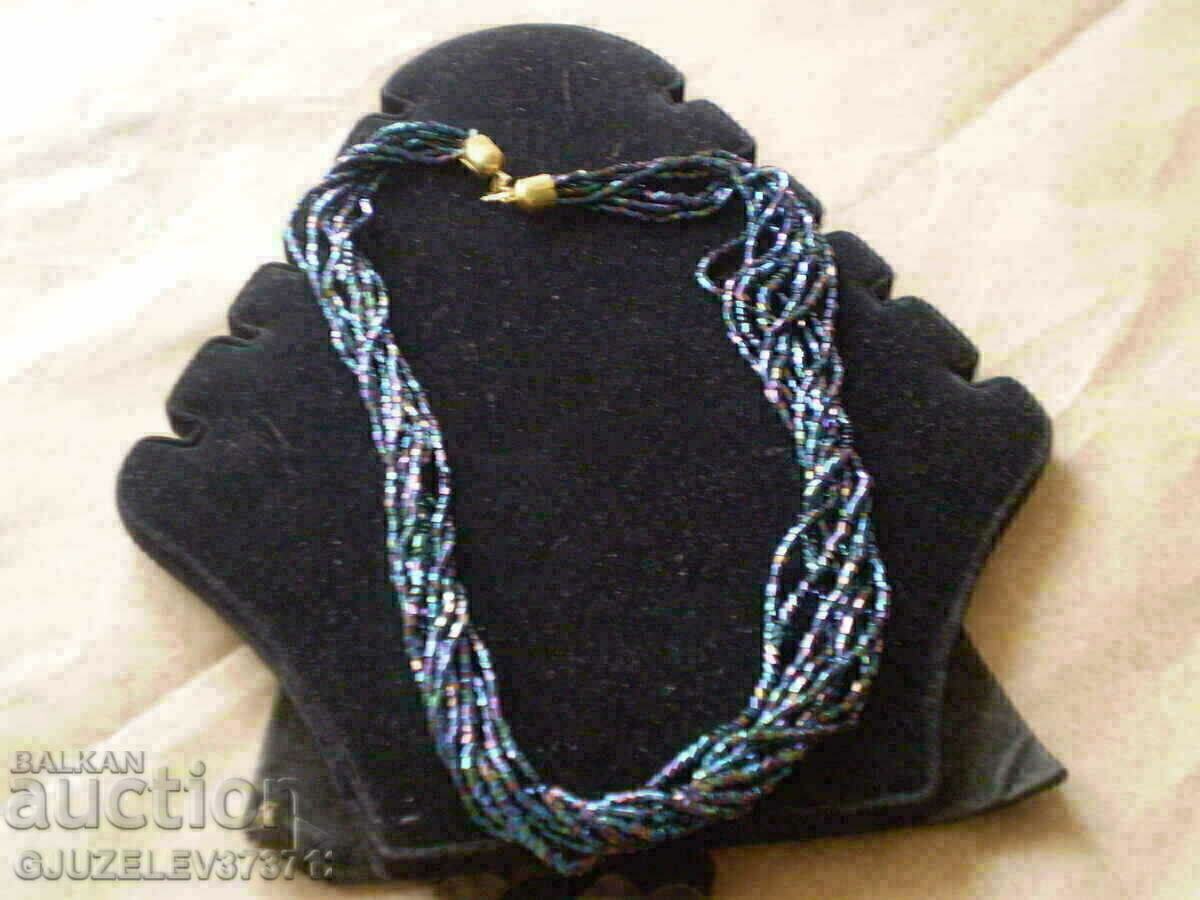 necklace of glass beads 60s - 7 necklace of glass beads 60s - 7