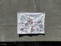 An old embroidered pillow case