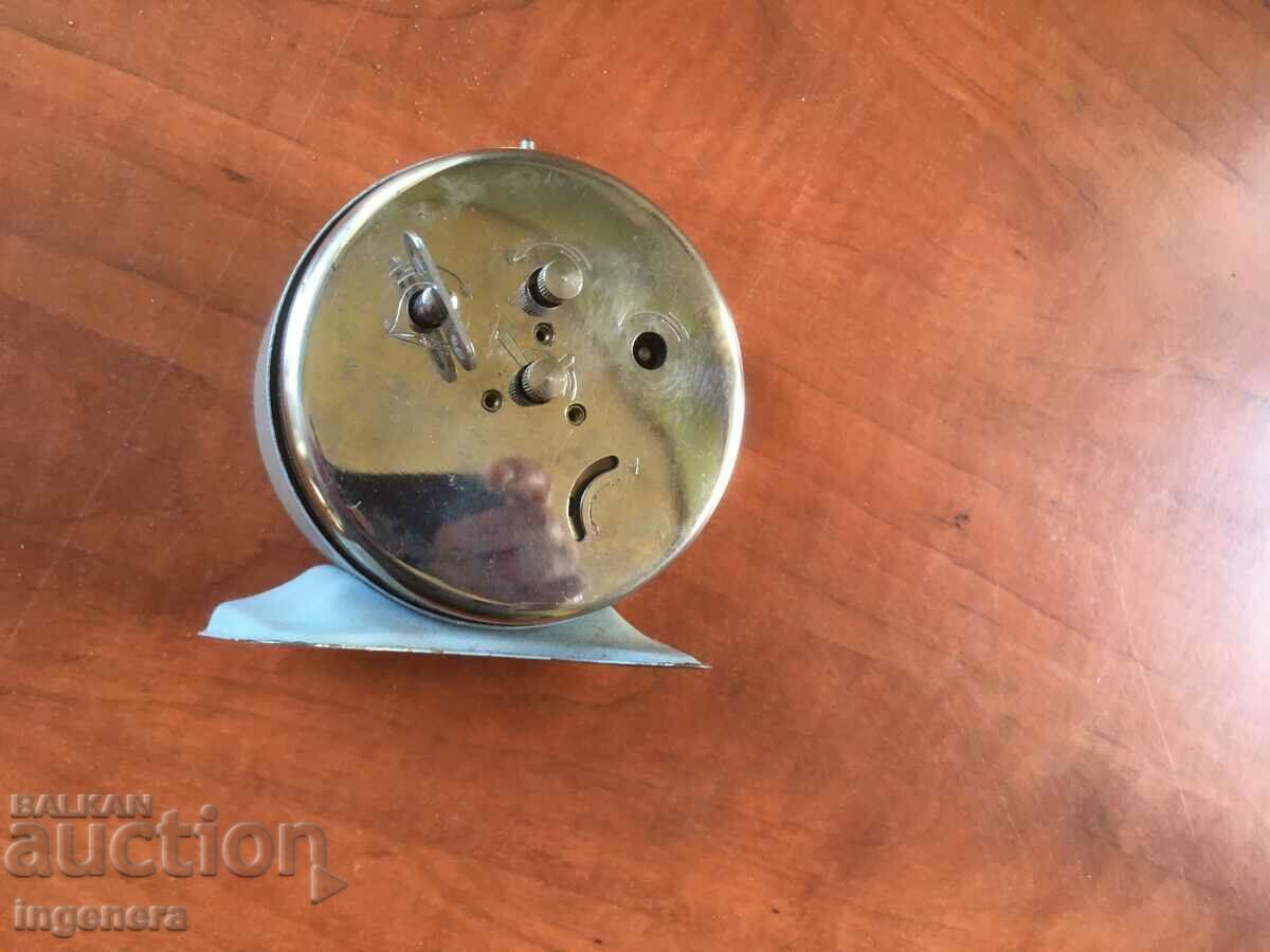 CLOCK TABLE METAL USSR - "SEVANI" - DOES NOT WORK - 6 CLOCK TABLE METAL USSR - "SEVANI" - DOES NOT WORK - 6