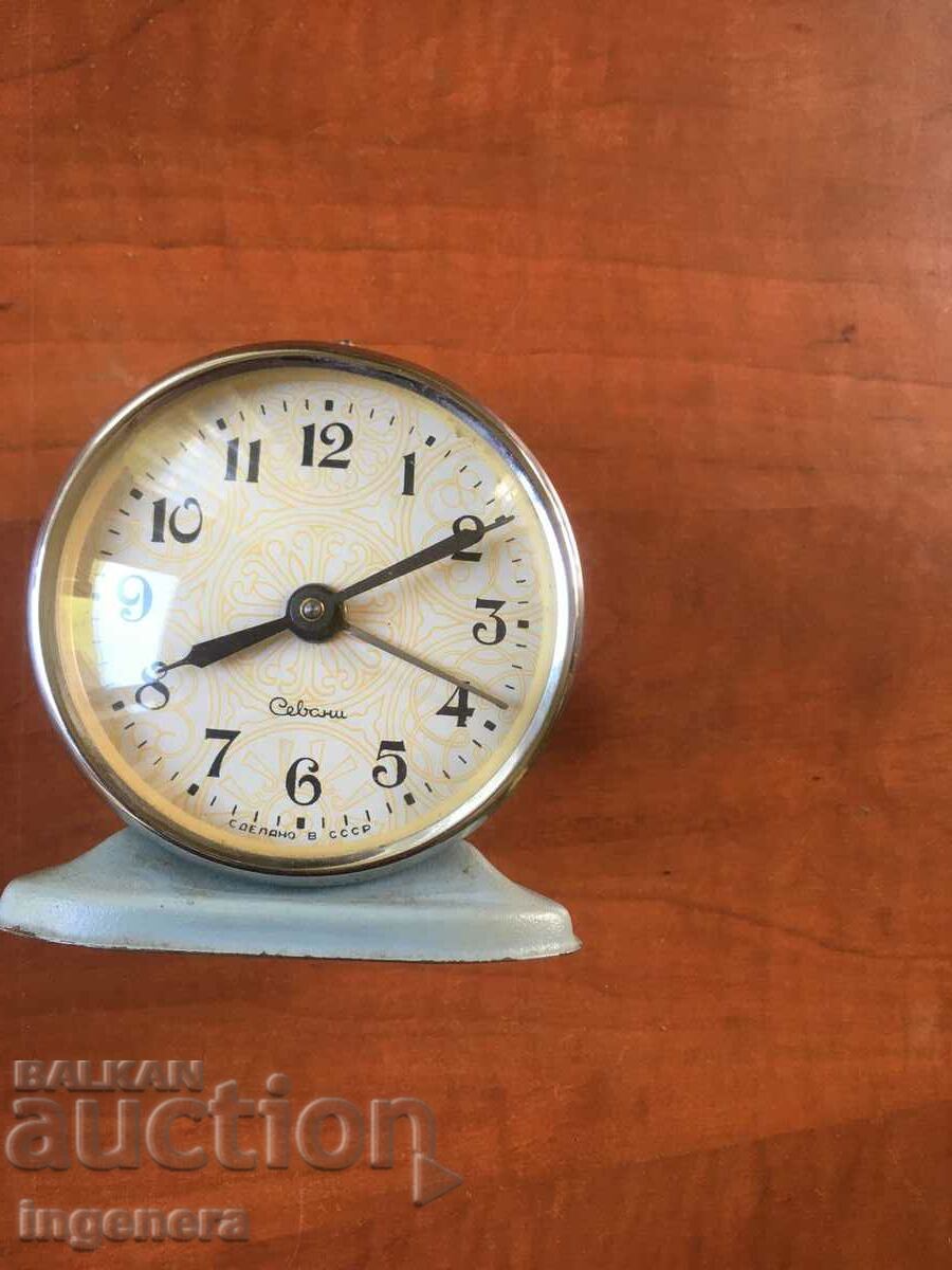 CLOCK TABLE METAL USSR - "SEVANI" - DOES NOT WORK