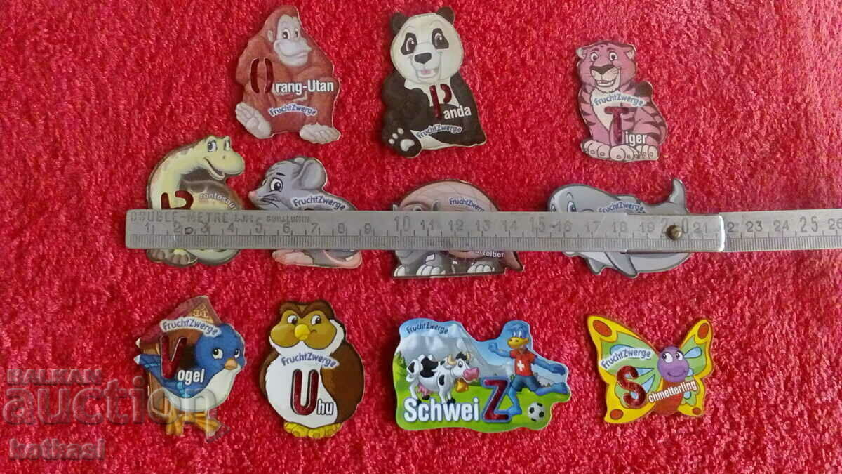 Souvenirs Lot 11 pcs. fridge magnets animals Souvenirs Lot 11 pcs. fridge magnets animals