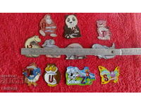 Souvenirs Lot 11 pcs. fridge magnets animals