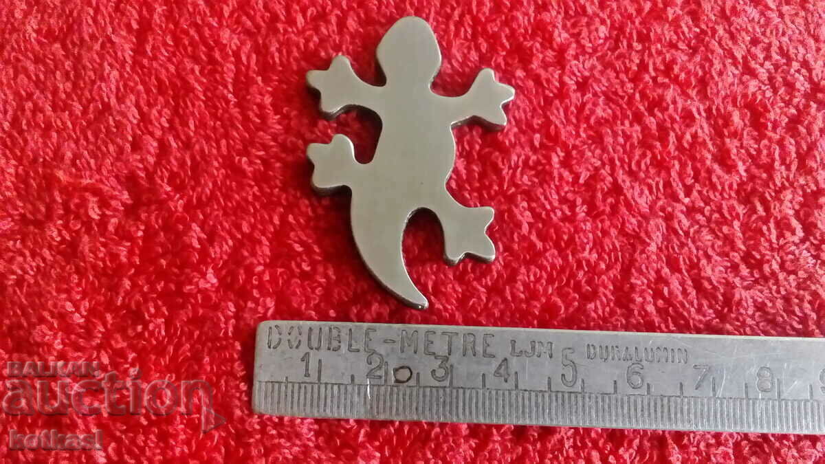 Magnet de frigider metalic suvenir Lizard Gecko Salamander cu preț € 0.50 | 0.98 BGN