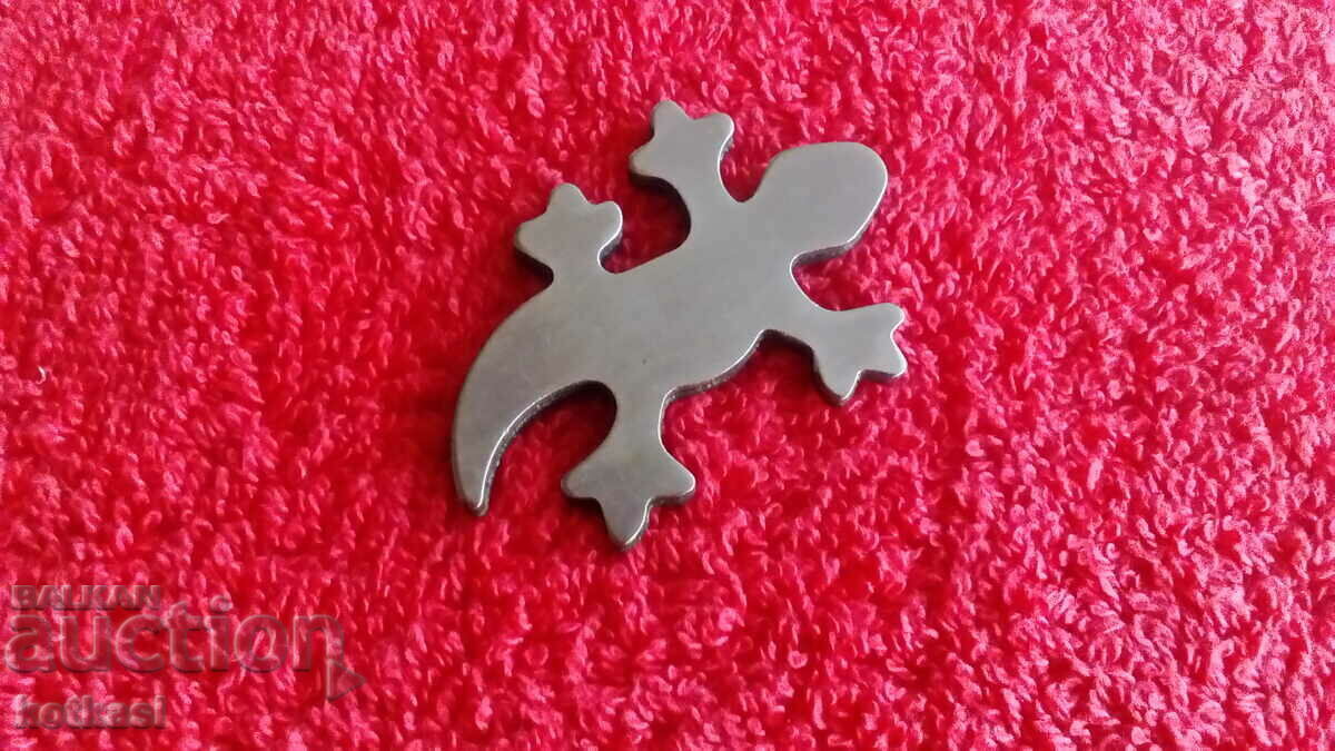 Livrarea Magnet de frigider metalic suvenir Lizard Gecko Salamander