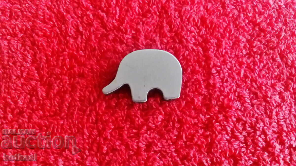 Magnet de frigider din metal suvenir Elephant