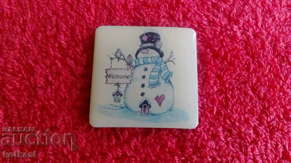 Licitație Magnet pentru frigider suvenir Om de zăpadă