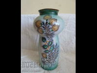 Large beautiful vase hand-painted ceramics