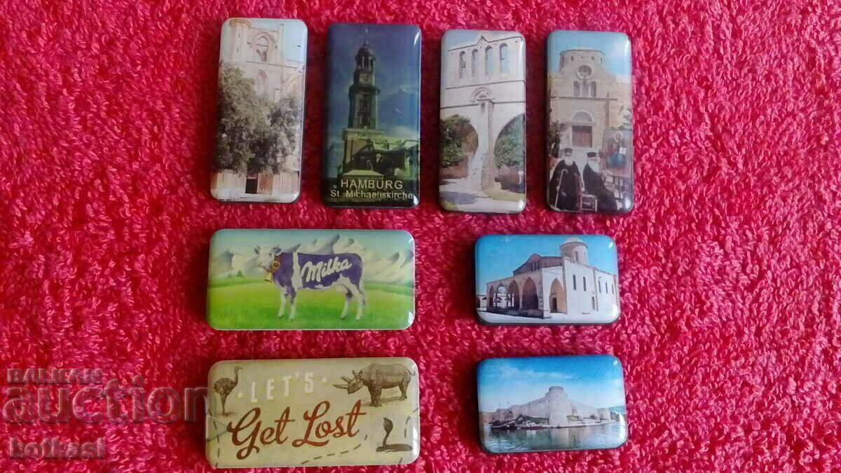 Souvenirs Lot 8 pcs. Fridge magnets Souvenirs Lot 8 pcs. Fridge magnets