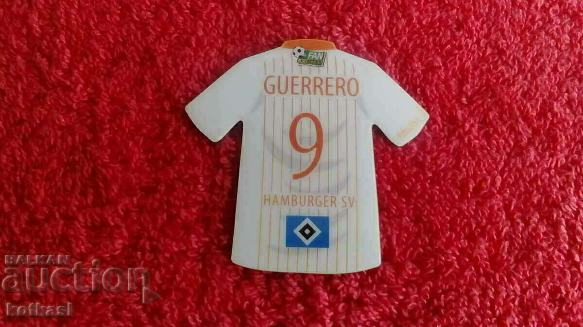 Auction Souvenir Fridge Magnet T-shirt of a football player Auction Souvenir Fridge Magnet T-shirt of a football player