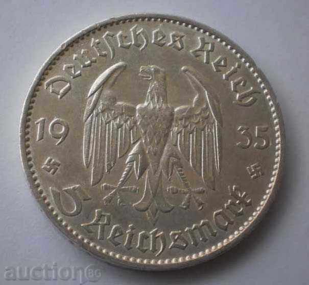 Germany III Reich 5 Mauritius 1935 F Rare Coin with price € 20.45 | 40.00 BGN