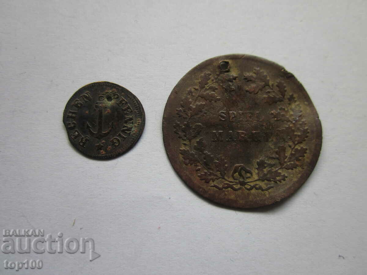 Аукцион КОРАБЕН ЖЕТОН И СПЕЙЛ МАРКА  БЗЦ  !!!