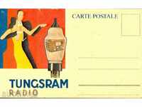 UNUSED CARD - POSTAL CARD - TUNGSRAM - RADIO