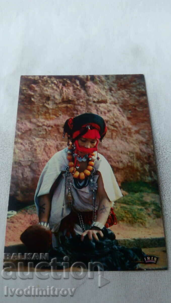 Washer Woman postcard