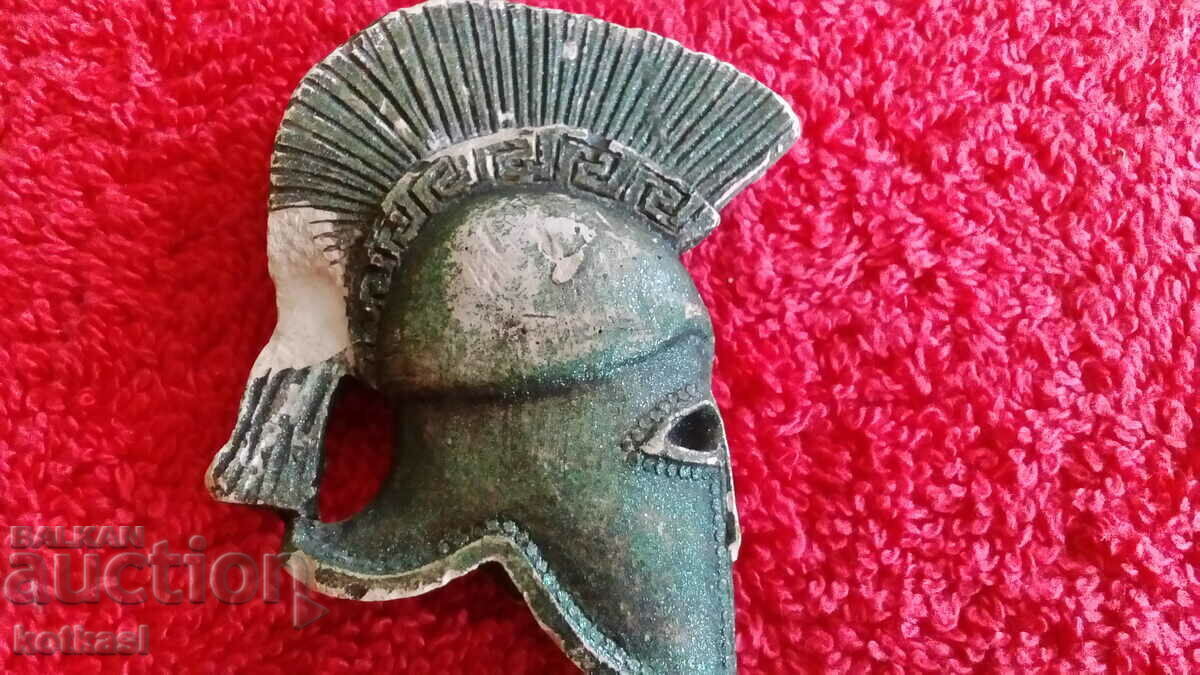 Auction Souvenir magnet refrigerator ceramics Helmet Greece RS Macedonia Auction Souvenir magnet refrigerator ceramics Helmet Greece RS Macedonia
