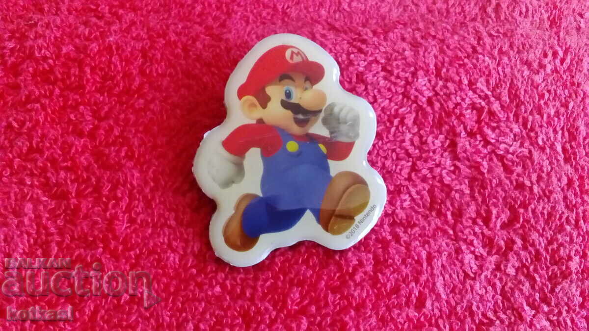 Delivery of Souvenir Fridge Magnet Male Worker Delivery of Souvenir Fridge Magnet Male Worker