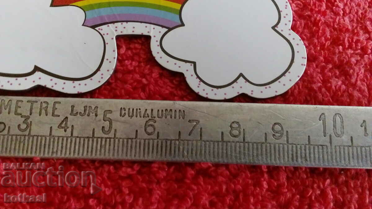Auction  Souvenir Fridge Magnet Rainbow Clouds