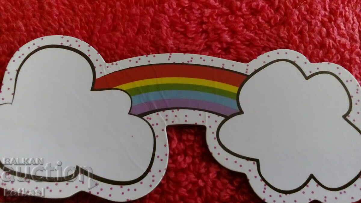 Delivery of Souvenir Fridge Magnet Rainbow Clouds