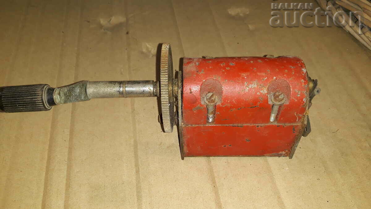 part of an old telephone with a crank - 6 part of an old telephone with a crank - 6