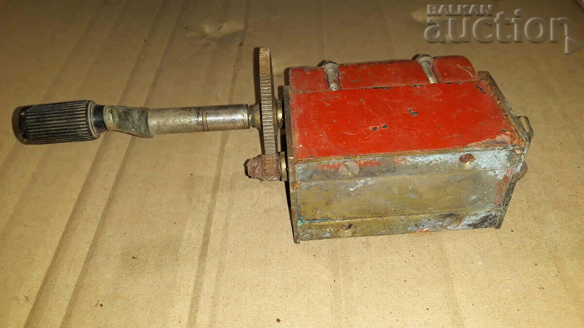 part of an old telephone with a crank - 7 part of an old telephone with a crank - 7