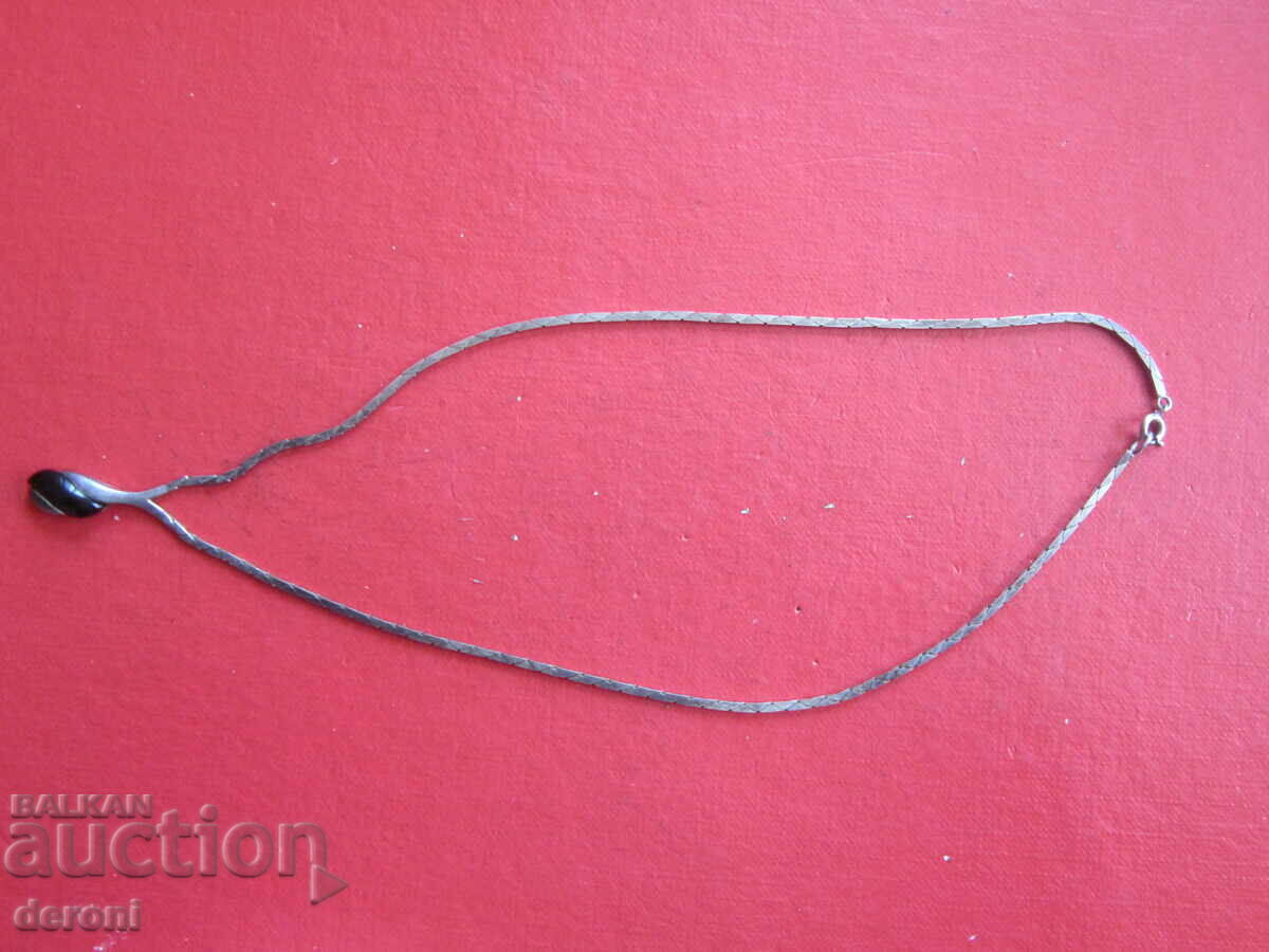 Unique silver necklace with stone 925 ROV with price 95.00 BGN | € 48.57 Unique silver necklace with stone 925 ROV with price 95.00 BGN | € 48.57