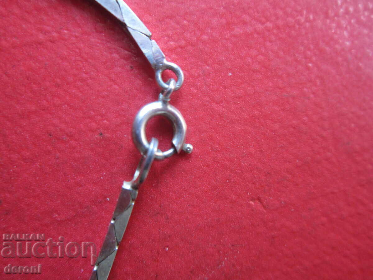 Auction Unique silver necklace with stone 925 ROV Auction Unique silver necklace with stone 925 ROV