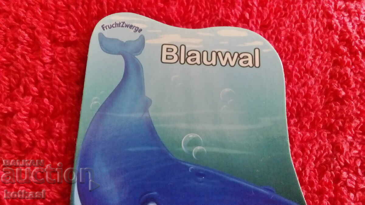 Auction Souvenir Fridge Magnet Blue Whale Auction Souvenir Fridge Magnet Blue Whale