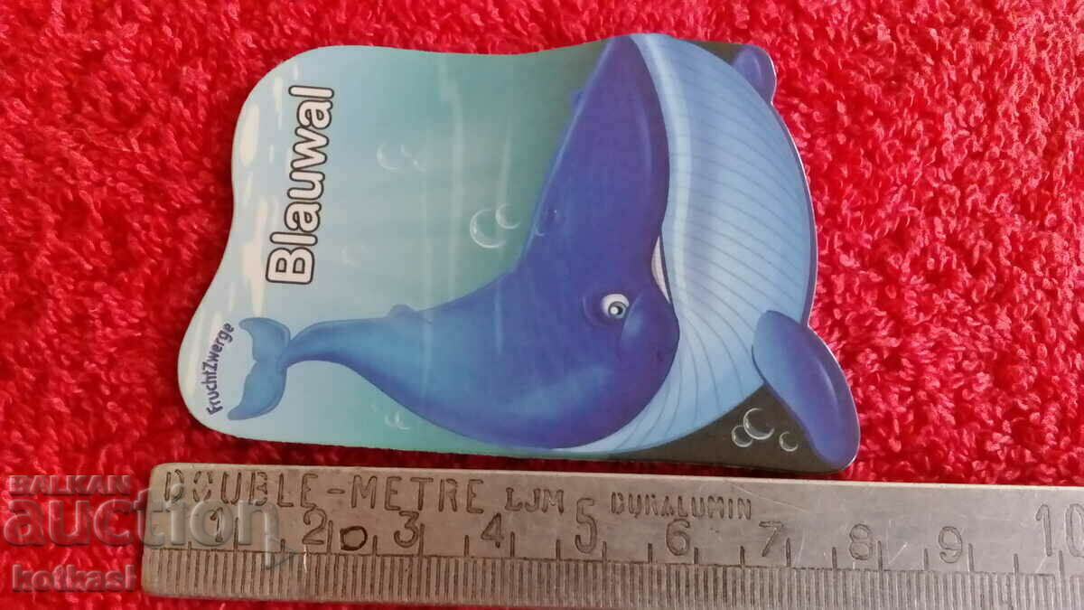 Delivery of Souvenir Fridge Magnet Blue Whale Delivery of Souvenir Fridge Magnet Blue Whale