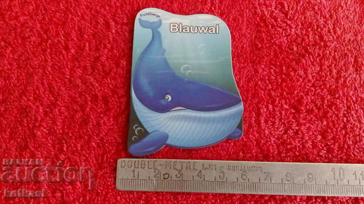 Souvenir Fridge Magnet Blue Whale Souvenir Fridge Magnet Blue Whale