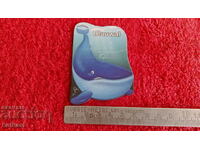 Magnet pentru frigider suvenir Balena albastră