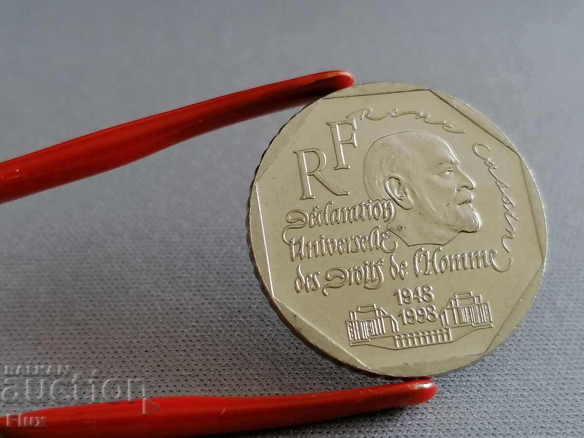 Delivery of Coin - France - 2 francs AUNC (commemorative) 1998 Delivery of Coin - France - 2 francs AUNC (commemorative) 1998