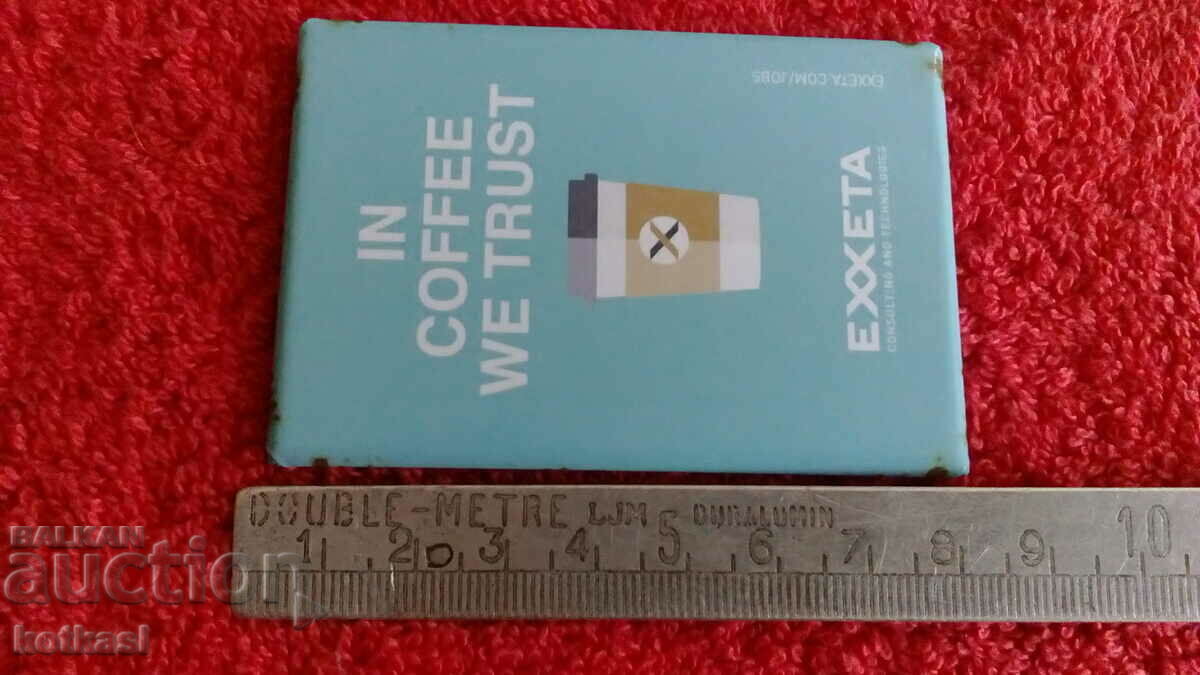 Souvenir Fridge Magnet We trust in coffee - 6 Souvenir Fridge Magnet We trust in coffee - 6