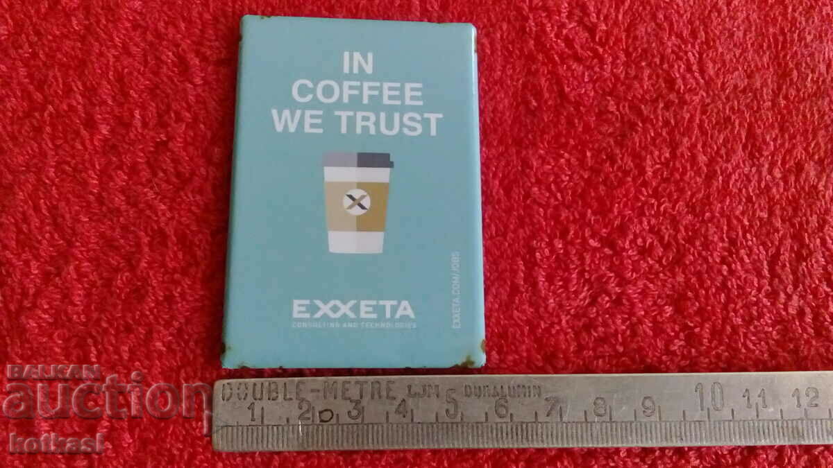 Souvenir Fridge Magnet We trust in coffee Souvenir Fridge Magnet We trust in coffee