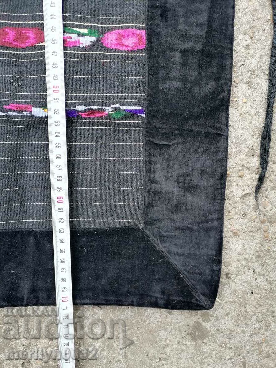 Auction Old hand woven apron with embroidery, costume Auction Old hand woven apron with embroidery, costume