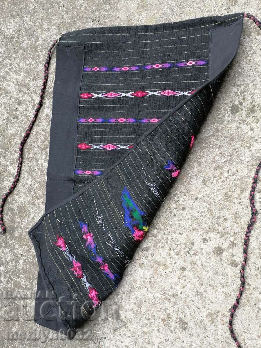 Old hand woven apron with embroidery, costume - 5 Old hand woven apron with embroidery, costume - 5