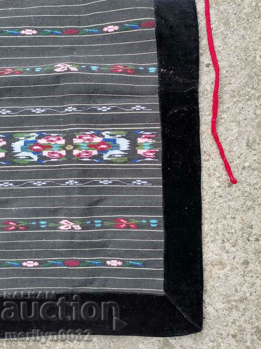 Old hand woven apron with embroidery, costume - 5 Old hand woven apron with embroidery, costume - 5