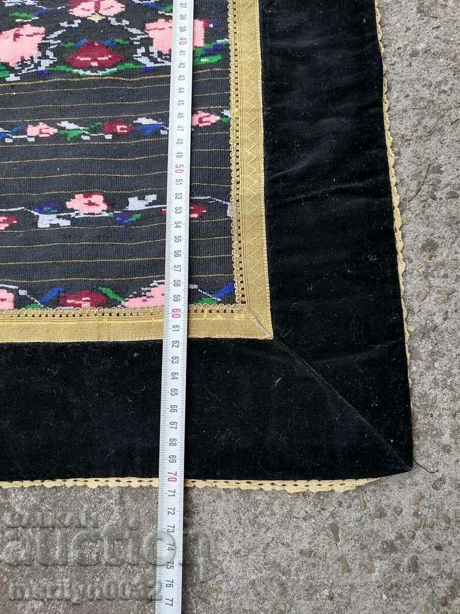 Auction Old hand woven apron with embroidery, costume Auction Old hand woven apron with embroidery, costume