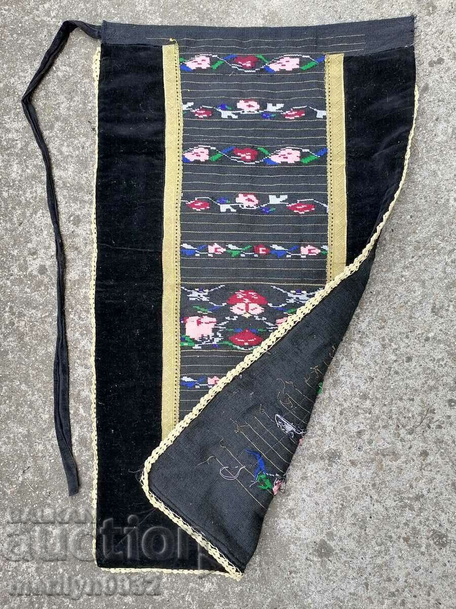 Old hand woven apron with embroidery, costume - 5 Old hand woven apron with embroidery, costume - 5