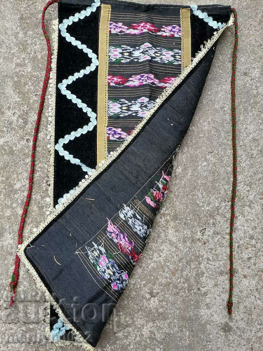 Old hand woven apron with embroidery, costume - 5 Old hand woven apron with embroidery, costume - 5