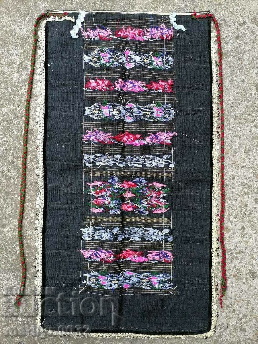 Old hand woven apron with embroidery, costume - 6 Old hand woven apron with embroidery, costume - 6