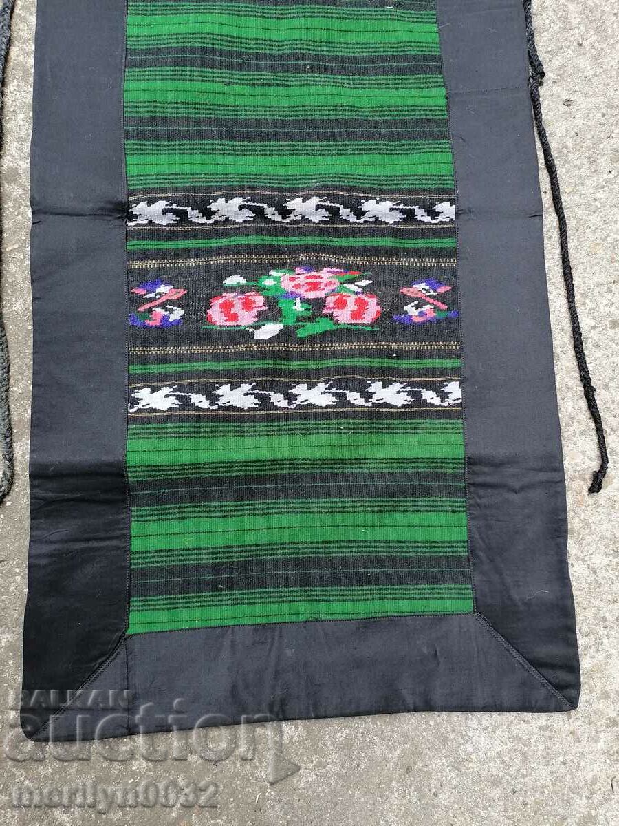 An old hand-woven apron with embroidery, costume - 5 An old hand-woven apron with embroidery, costume - 5