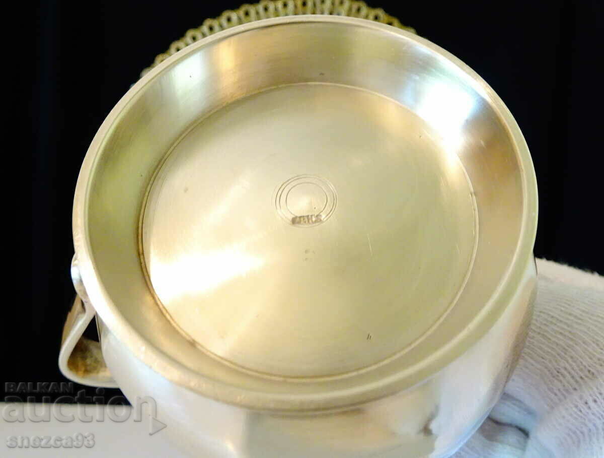 Bronze jug, pitcher, milk jug, marked - 5