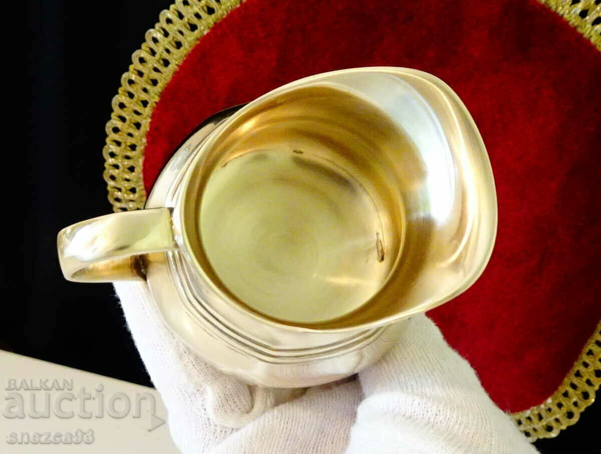 Bronze jug, pitcher, milk jug, marked - 6