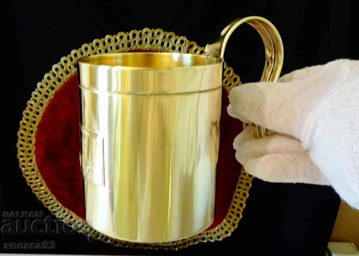 Brass cup, beaker ladle for 500 ml. with price 35.00 BGN | € 17.90 Brass cup, beaker ladle for 500 ml. with price 35.00 BGN | € 17.90